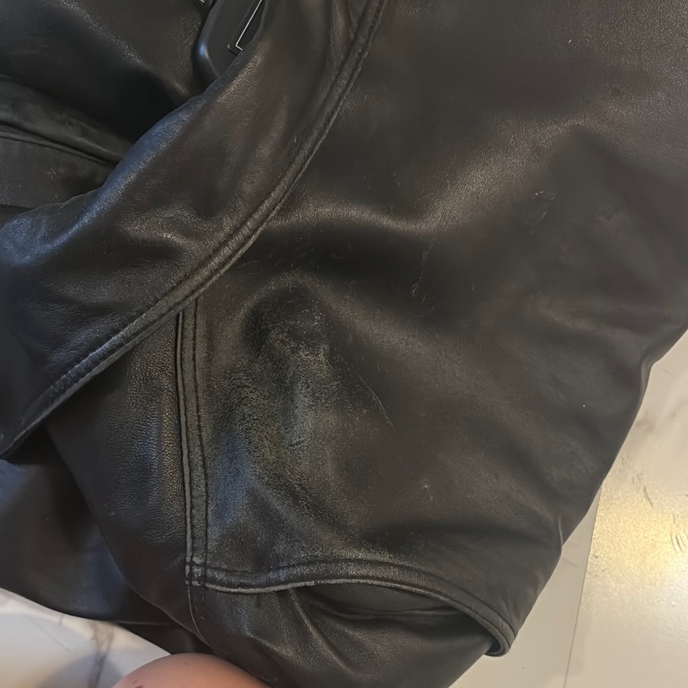 Vintage James Dean The Original Limited Edition Bomber Leather Jacket Black XL - Picture 7 of 7